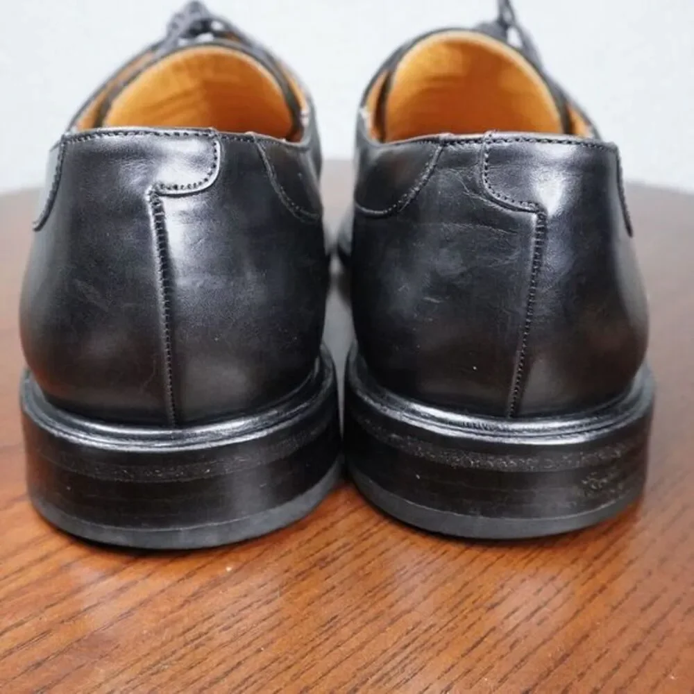 Mezland Delray‎ Shoes Mens 10M Black Leather Split Toe Derby Dress Oxford
